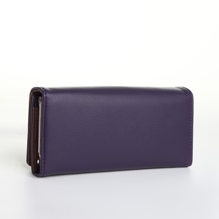Women's wallet on magnet, purple color-1