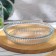 Circle form for baking and baking of the heat -resistant glass Borcam, 1.5 l, corrugated