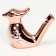 Whistle ceramic bird "Pink Gold"
