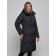 Coat insulated winter female, size 44, black color