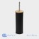 Bamboo toilet brush savanna bamboo, 9.5 × 38 cm, black color