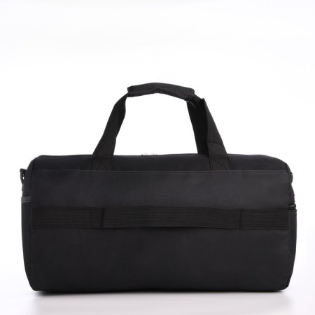 Road bag on lightning, 3 external pockets, a long belt, black color-1