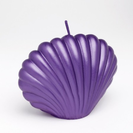 Figure candle "shell", 4x9x6.5 cm, purple, in the box-4