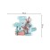 A set of napkins for setting the table “Bunny with a gift”, rectangular, rounded edges, size 30x46 cm, 4 pcs