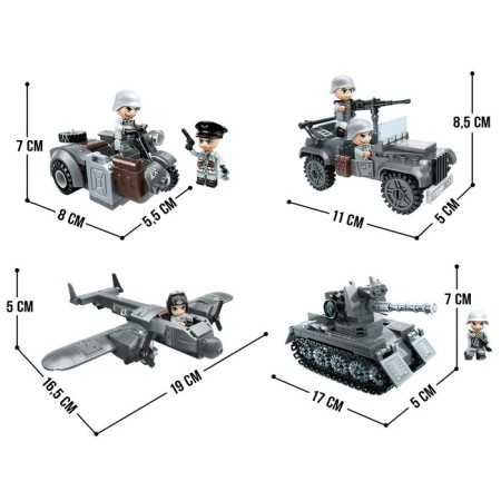 Designer Second World War “Military Technique”, 4 types, mix-5