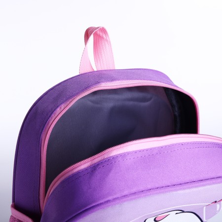 Baby backpack on lightning, 3 outer pockets, lilac color-7