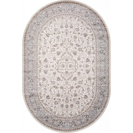 Oval Merinos Valencia Deluxe carpet, size 80x150 cm, color Cream-l.blue