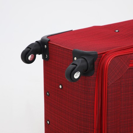 Big suitcase 28 ", a lightning department, code castle, 4 wheels, 2 outer pockets, red color-7