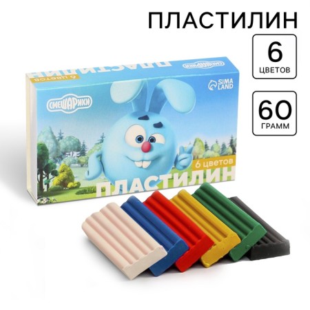 Plasticine 6 colors 60 g "Smeshariki"