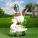 Garden figure "Duck with Selezem" 35cm
