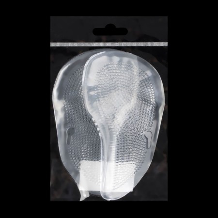 Half -silling shoes, on a glue base, silicone, 12.5 × 6.4 cm, pair, color transparent-6