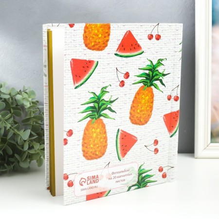 Photo album magnetic 20 sheets "Summer Time" Kraft 29x24x2 cm-1