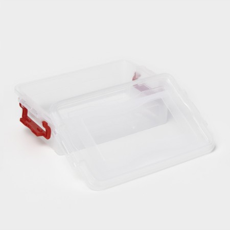 Storage container with a lid, 3.6 l, 31 × 20 × 9 cm, the color is transparent-4