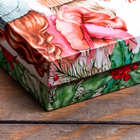 Gift box team "Watercolor", 16.5 x 12.5 x 5.2 cm-3