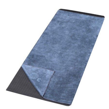 Arya Home Zen towel for yoga, size 80x160 cm, dark blue color