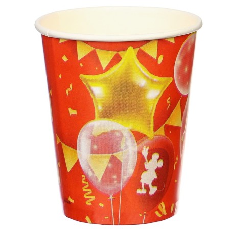 Paper glass "Happy Birthday!", 250 ml, Mickey Mouse-2