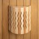 The lampshade is wooden, semicircular "wave of thermo" 29.5x23x16 cm
