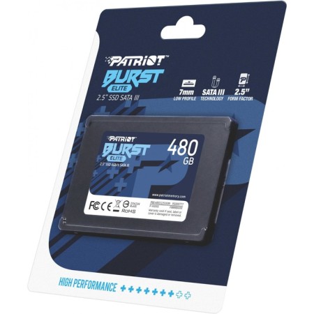 SSD Patriot Sata III 480GB PBE480GS25SSDR BURST ELITE 2.5 "-7