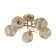 Lamp Ceiling Economy Highlight 12170/5FGD AMB, 5x40W, E27, 22x52x52 cm, gold color