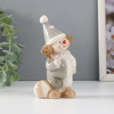 Souvenir ceramics "Little clown in a cap, with a ball" 6x4x12 cm-3
