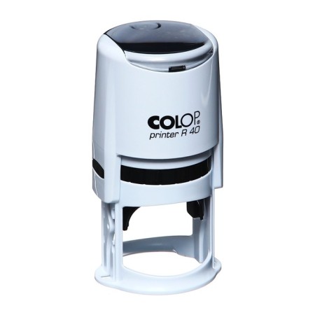 Equipment for round printing automatic Colop Printer R40, diameter 41.5 mm, with a lid, white body-6