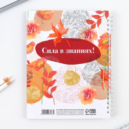 A journal of performance for a year for a teacher, A5 format, 80 sheets, soft cover "Class teacher"-16