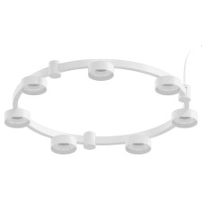 Techno Ring luminaire housing suspended for nozzles D85 Ambrella Light, Diy Spot, C9236, 7XGX53, Color White Sand
