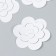 The workpiece of Foamiran "Flower Curly" 10x9.5 cm set 5 pcs. white