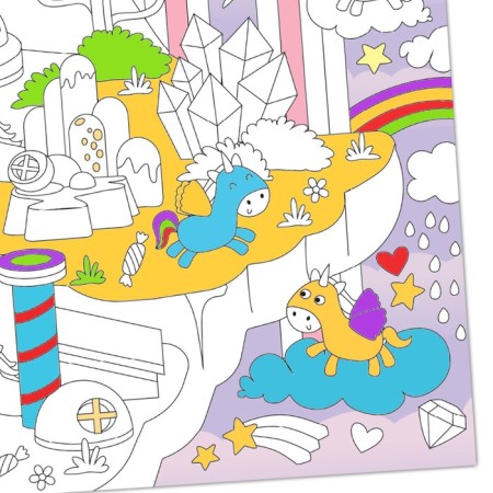 Reusable coloring "Country of Unicorns"-2