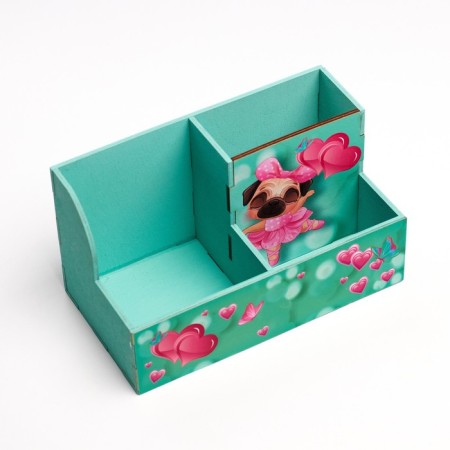Organizer for the Office "Pyosik" 3 departments, 18.5x10x10 cm-2
