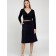 Female skirt, size 48, dark blue color