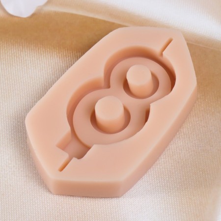 Mold for a candle "eight" 3.8x8.5x1 cm-2
