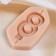 Mold for a candle "eight" 3.8x8.5x1 cm
