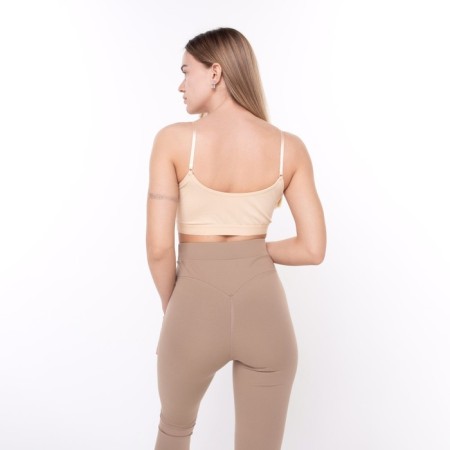 Female leggings, coffee color, size 44 (s)-4