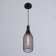 Chandelier "glass" 1x60W E27 black