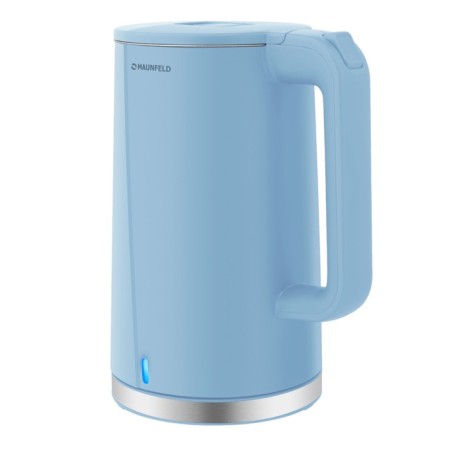 Electric kettle Maunfeld MGK-633BL, plastic, Metal flask, 1.7 l, 2200 watts, Blue-1