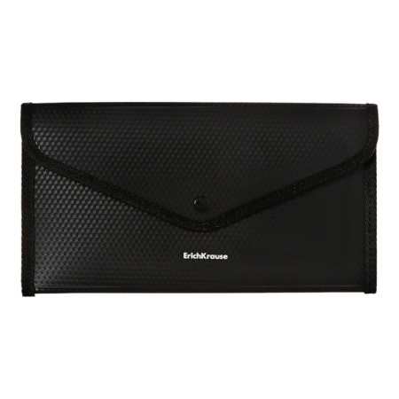 Folder-convert on a 260 x 140mm button (Travel), 550 μm, Erichkrause "Diamond Total Black", sheathed, embossing, opaque, black