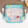 A set of children's bamboo dishes, 3 objects: plate, fork, spoon, me to you