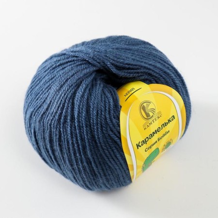 Yarn "caramel" 100% acrylic 175m/50g (022 jeans)-1