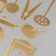 Interior plastic sticker "kitchen utensils" silver 70x30 cm
