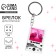 Key keychain Acrylic player "Slag Empress", 3.5 x 10 cm