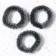 Decor "New Year's Wreath", set of 3 pcs., Size 1 pc. -6.5 cm, dark green color