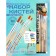 System Synthetics 5 pieces, calligrata No. 2 (round No.: 1, 2, 5; flat: No. 5, 8), wooden handle