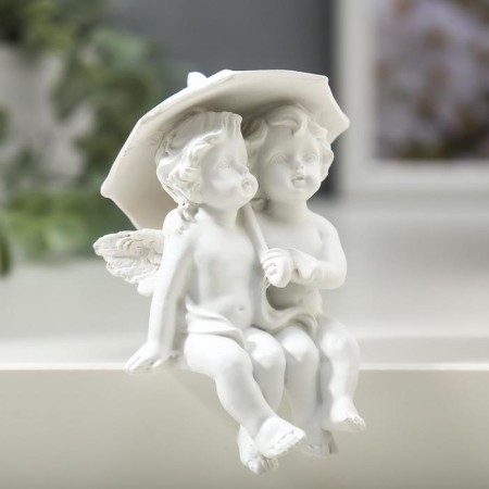 Polystone souvenir "Snow -white angels under an umbrella" 9x4.7x5.5 cm mix-3