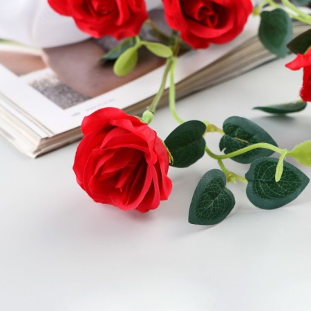 Artificial flowers "Eustoma rose" 47 cm, mix-1