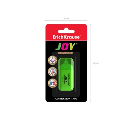 Correcting tape, Erichkrause Joy, 5 mm x 6 m, in blister, mix-3