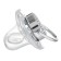 Set: Nipple - Orthodontic dummy with the holder "Bear", with a cap, from 6 months, silver, rhinestones