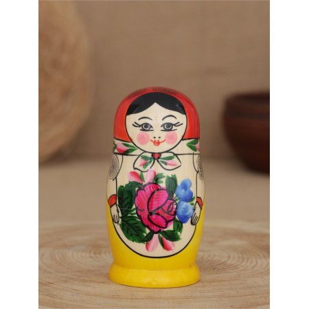 Matryoshka traditional 5 puppet small-2