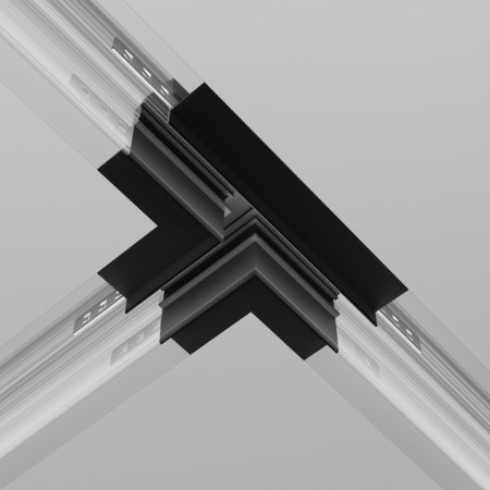 Connector T-shaped Exign built under GCL 9.5 mm, black-4