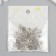 Decor hat for beads Metal "Flower-star" silver G034B503 0.9x1.1 cm